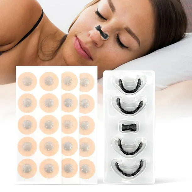 KIT TIRAS NASALES MAGNÉTICAS: Mejora tu Respiración al Instante (4 Tiras + 10 parches)
