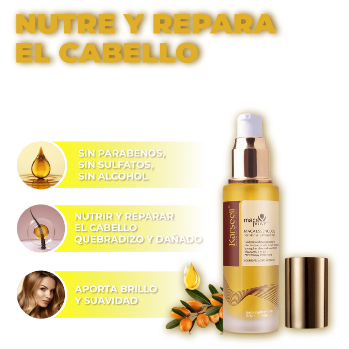 Aceite de Argán Maca Power - Mascarilla Capilar