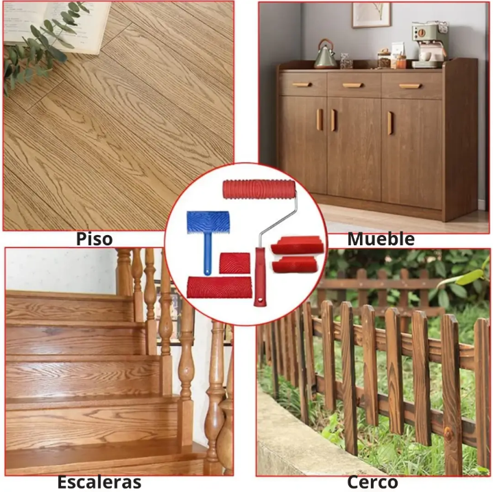 Kit Efecto Madera (6 piezas)