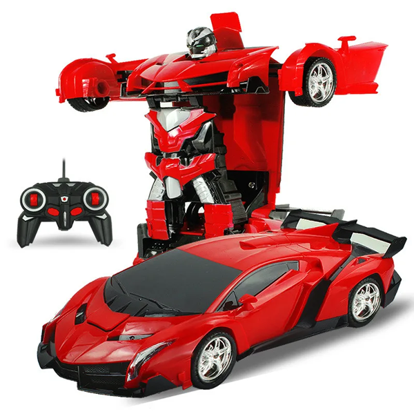 Auto Robot Transformable a Control Remoto - Ideal para Navidad