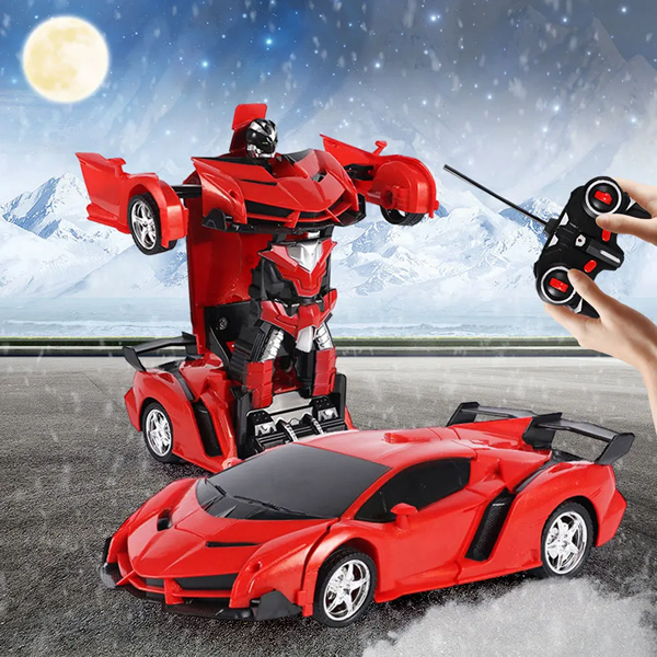 Auto Robot Transformable a Control Remoto - Ideal para Navidad