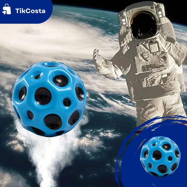 AstroSalto™ Pelota con Súper Salto en Forma de Asteroide