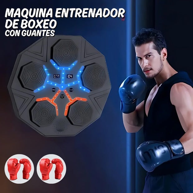 Máquina Entrenador de Boxeo con Guantes (Guantes Incluidos)