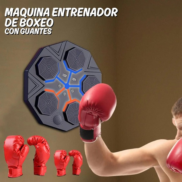 Máquina Entrenador de Boxeo con Guantes (Guantes Incluidos)