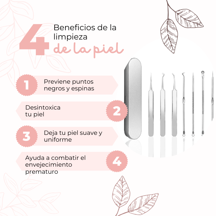 Kit de Limpieza Facial Profesional Set de 8 piezas