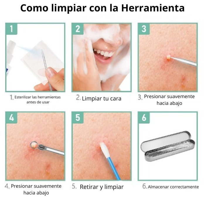 Kit de Limpieza Facial Profesional Set de 8 piezas