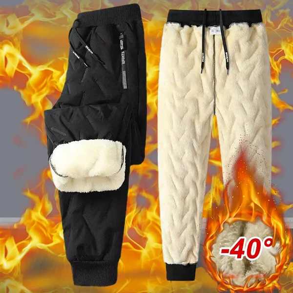 Pantalones Deportivos de Terciopelo Grueso y Cálido - Impermeables, Corte Recto y Amplio